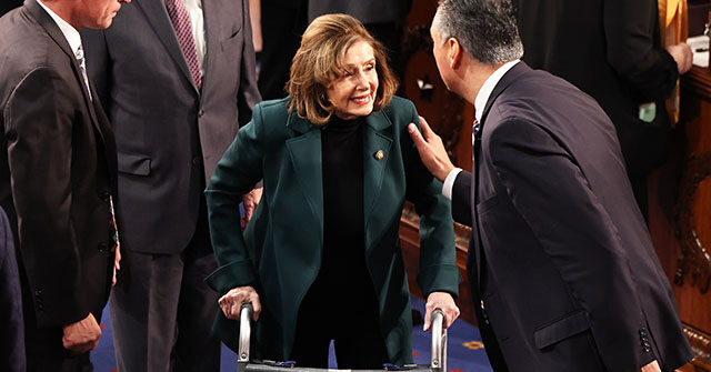 84-Year-Old Nancy Pelosi Uses Walker on House Floor After Hip Surgery