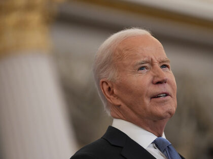 US President Joe Biden during a foreign policy address at the US State Department in Washi