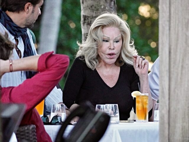 MIAMI, FLORIDA - JANUARY 08: Loyd Klein and Jocelyn Wildenstein are seen on January 08, 20