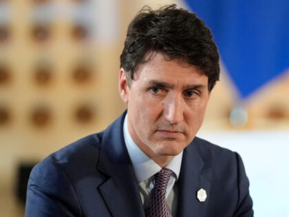 Canada's Prime Minister Justin Trudeau attends the Partnership for global infrastruct