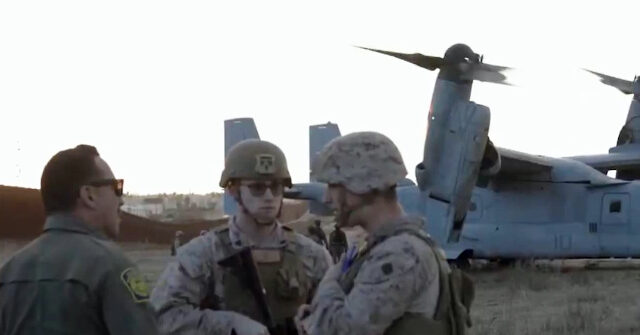 WATCH: Marines Land in California in Support of Trump's Border Mission