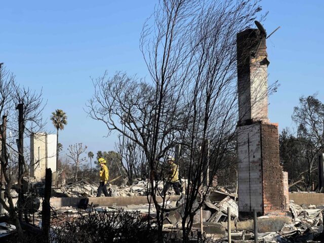 Palisades fire Cal Fire (Joel Pollak / Breitbart News)