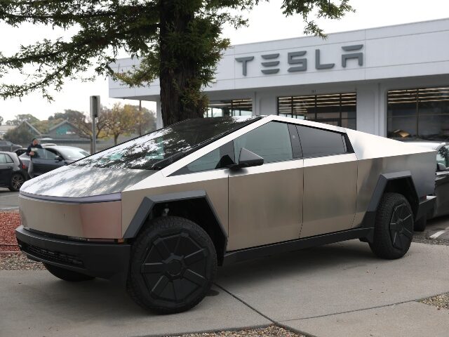 Tesla Cybertruck at dealership