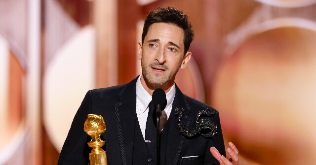 'The Brutalist' Star Adrien Brody Dedicates Golden Globes Win to People Who 'Struggled Immigrating to This Country'