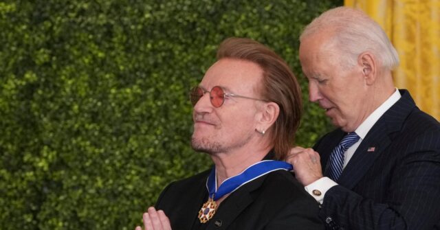 Bono Awarded Presidential Medal of Freedom by Joe Biden