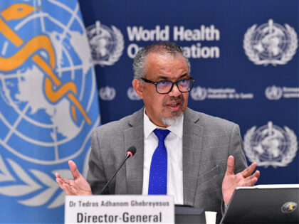 Tedros Adhanom Ghebreyesus, director-general of the World Health Organization WHO, speaks