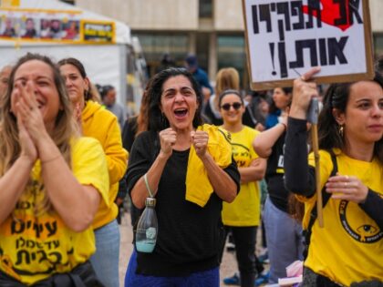 Relatives and friends of Israeli people killed and abducted by Hamas and taken into Gaza,