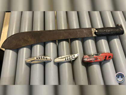 USCP Stops, Arrests Man with Machete & Knives at Security Screening