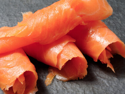 Close up of Smoked Salmon