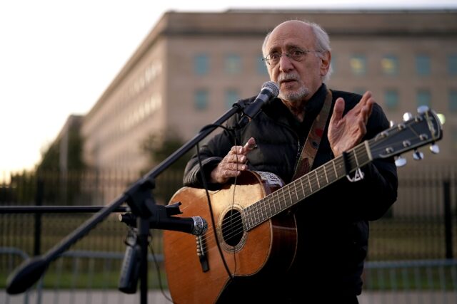 Activists Hold Vigil Peter Yarrow, founding member of the legendary folk group Peter, Paul