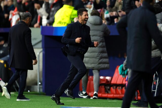 Atletico Madrid coach Diego Simeone praised his side's intelligence in their comeback win