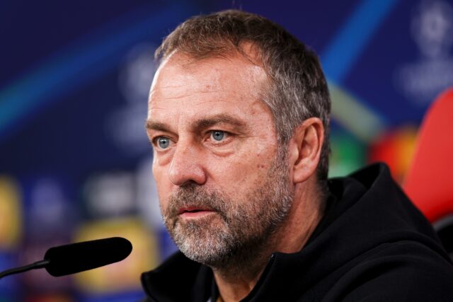 Barcelona's Hansi Flick spoke to the media ahead of the clash against Benfica on Tuesday i