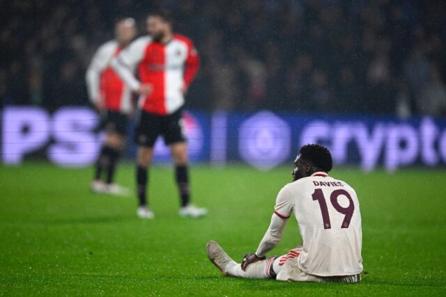 Bayern Munich defender Alphonso Davies will be out for "the time being" with a hamstring t