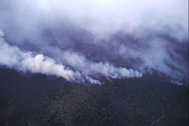 Bushfires have torn through thousands of acres in Little Desert National Park in the Austr