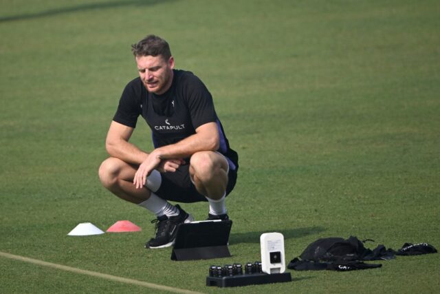 England captain Jos Buttler at a practice session in Kolkata