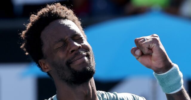 Gael Monfils Advances at Australian Open