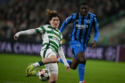 Kyogo Furuhashi (L) joined French club Rennes from Celtic, with Jota going the other way t