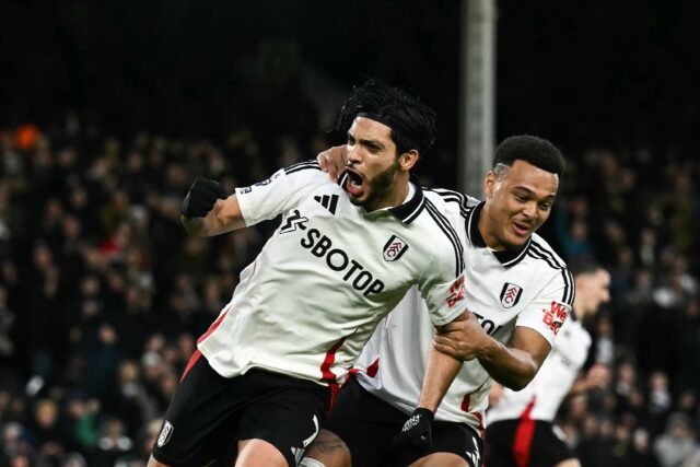 Raul Jimenez (left) scored two penalties as Fulham drew 2-2 with Ipswich