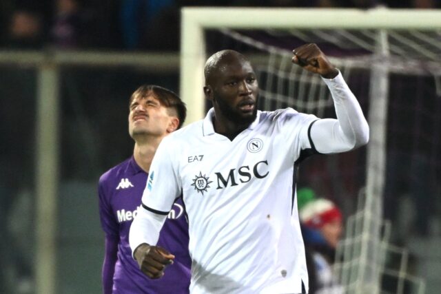 Romelu Lukaku was among the goals for Napoli at Fiorentina