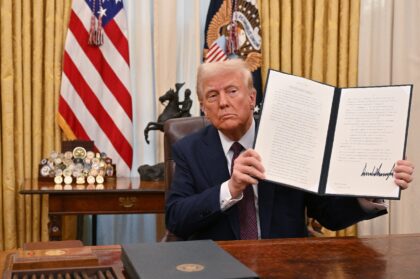 US President Donald Trump has signed a flurry of executive orders in his first week in off