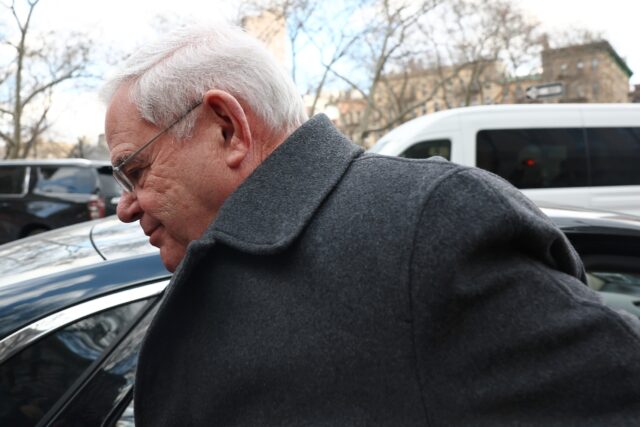 Former US senator Bob Menendez ahead of his sentencing for bribery