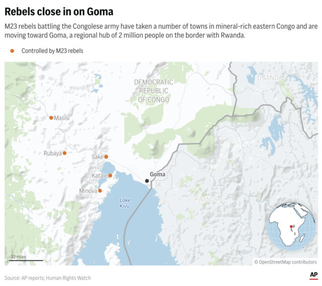 Congo-Fighting The Associated Press