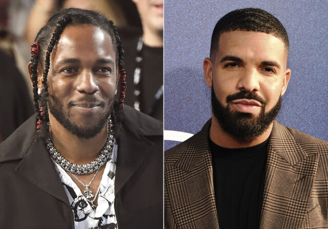 Music-Drake-Kendrick Lamar The Associated Press