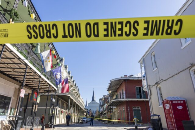 New Orleans Car into Crowd Bollards The Associated Press