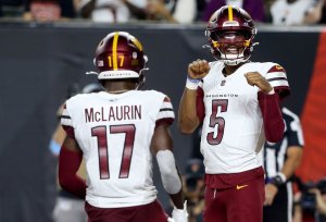 Jayden Daniels, Commanders to 'keep fighting' after ending 19-year playoff drought