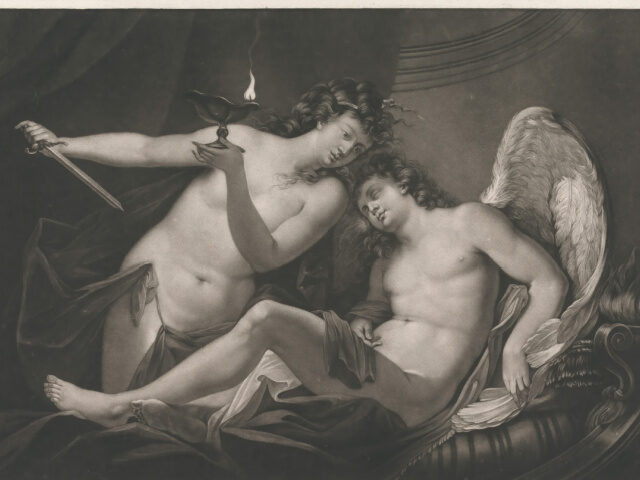 Cupid and Psyche, Man and Woman Sex Cupid and Psyche, Print made by Valentine Green, 1739–1813, British, after Antonio Bellu