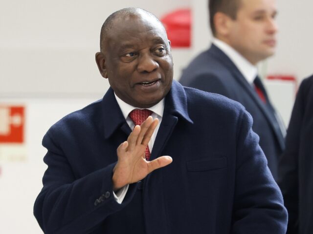 Cyril Ramaphosa (Maxim Shemetov, Pool Photo via Associated Press) South African President Cyril Ramaphosa arrives at a BRICS summit in Kazan, Russia, Wednes