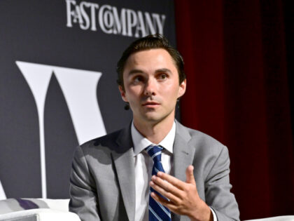 NEW YORK, NEW YORK - SEPTEMBER 17: David Hogg speaks onstage during the Fast Company Innov