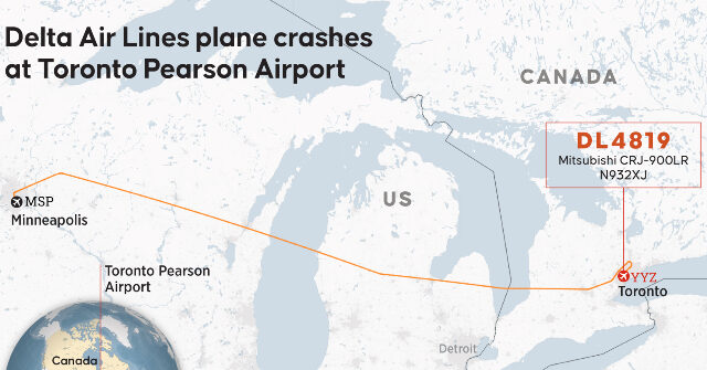 Delta Airlines Flight Crashes at Canadian Airport, Flips Upside Down