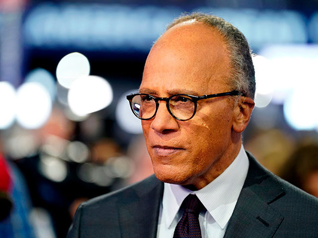 Journalist Lester Holt during the Republican National Convention (RNC) at the Fiserv Forum