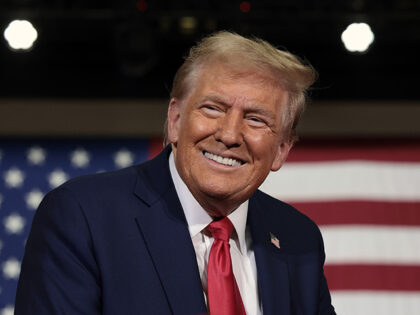 Republican presidential nominee, former U.S. President Donald Trump, speaks during a town