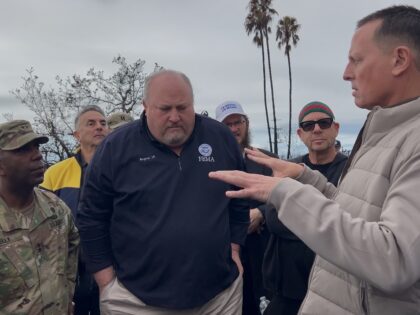 Richard Grenell in Palisades (Joel Pollak / Breitbart News)