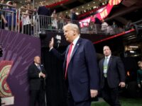 WATCH: President Trump Greets KC Defensive Lineman Chris Jones on the Field at Super Bowl