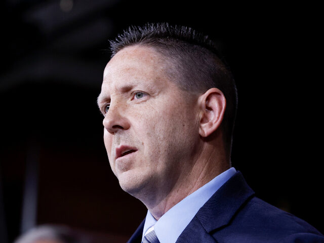 Rep. Josh Brecheen (R-OK) speaks during a press conference on the National Defense Authori