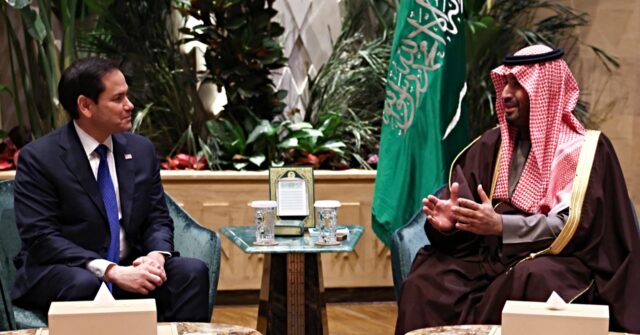 Marco Rubio Talks Defense Cooperation, Gaza with Saudi Crown Prince