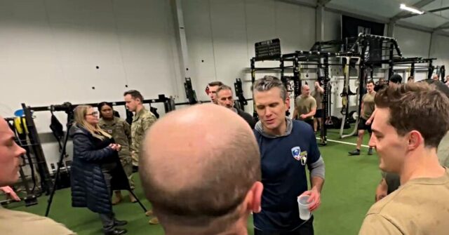 Pete Hegseth Does Push-Ups, Deadlifts with US Special Forces in Germany