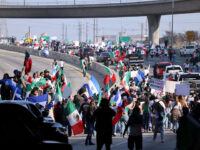 WATCH: Police Standoff with Mexican Anti-ICE Protesters Blocking Los Angeles Highway