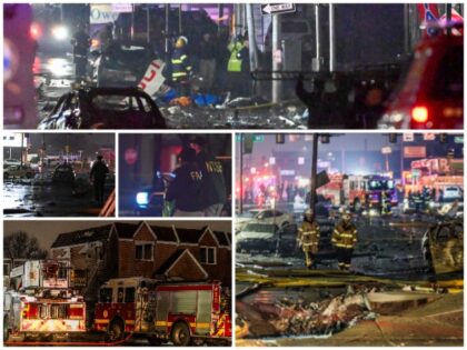 Scenes from Philadelphia Air Ambulance Jet Crash (Photos by Thomas Hengge/Anadolu via Gett