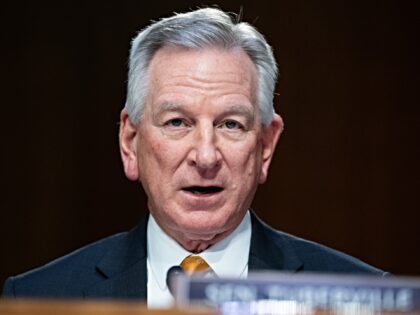 UNITED STATES - JANUARY 23: Sen. Tommy Tuberville, R-Ala., questions Brooke Rollins, Presi