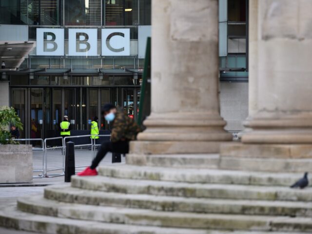 LONDON, ENGLAND - JANUARY 17: The BBC logo is seen at BBC Broadcasting House on January 17