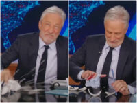 ‘Daily Show’ Host Jon Stewart Slashes Hand Open While Pounding Desk in Anti-DOGE Tirade