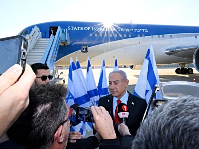 netanyahu bound for washington TEL AVIV, ISRAEL - FEBRUARY 02: (----EDITORIAL USE ONLY MANDATORY CREDIT - 'AVI OHAYON / G