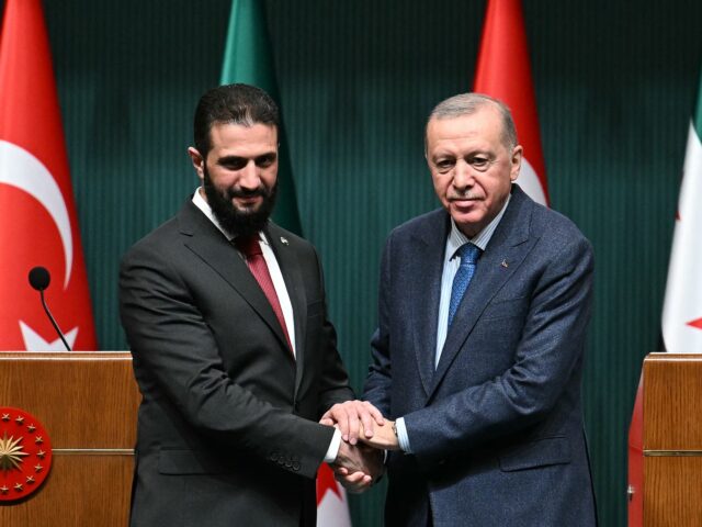 syria and turkey Turkish President Recep Tayyip Erdogan (R) and Syria's interim president Ahmed al-Sharaa s