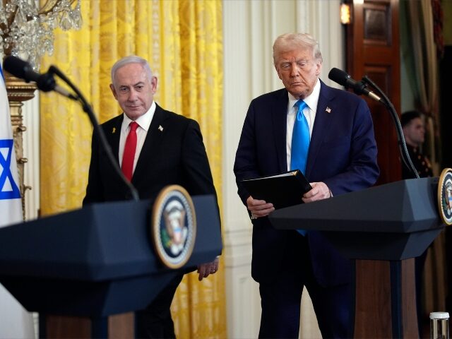 trump-netanyahu-press-conference-AP Israel