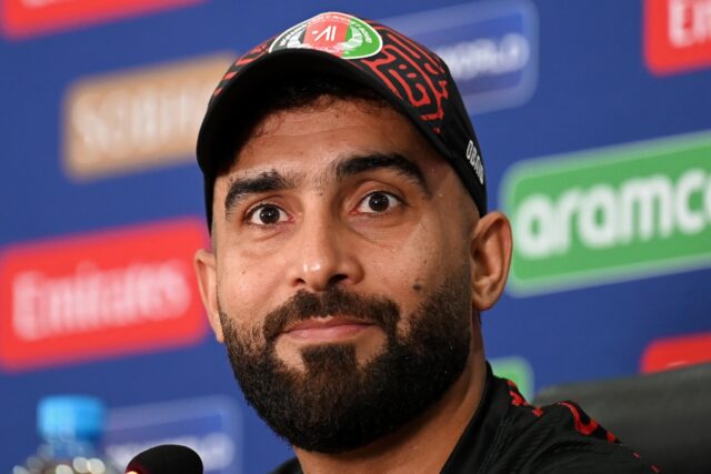 Afghanistan's captain Hashmatullah Shahidi speaks on the eve of the game