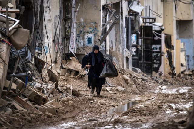 Some displaced residents have entered Jenin refugee camp through a back alley, potentially